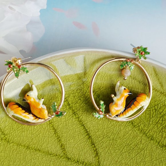 BNW cute  squirrel earrings Bill skinner - Picture 7 of 8